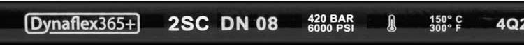 High-pressure hose Dynaflex 2SC-08-420 Bar 150°C black smooth cover