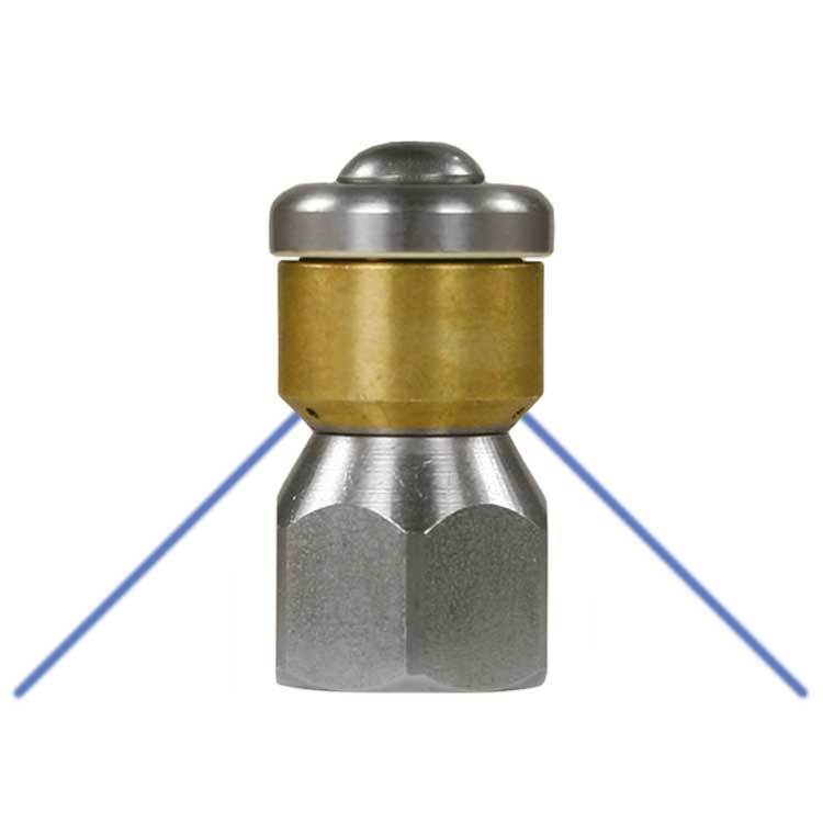 Hochdruck Rotations-Rohrreinigungsdüse ST-49.1 1/4"IG Größe wählbar 080