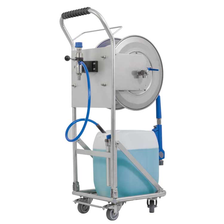Chariot multifonctionnel pour injecteur / enrouleur de tuyau