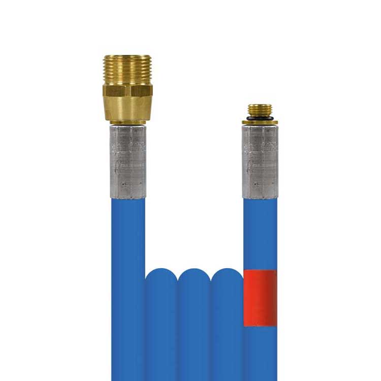 Hochdruck Rohrreinigungsschlauch blupur DN05 200 Bar L AG M22: AG 1/8" Länge wählbar