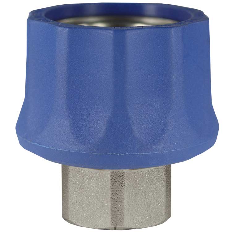 Quick coupling ST-45-250 3/8 IG brass blue