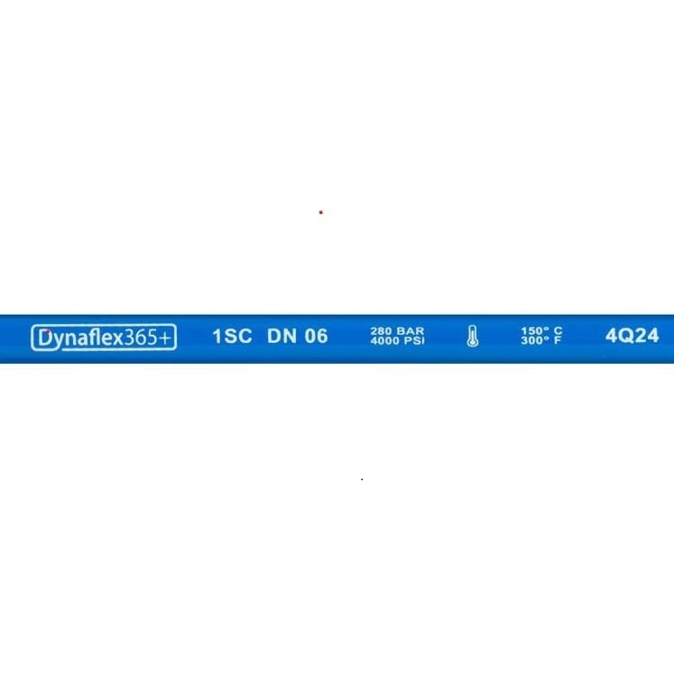 Copie du tuyau haute pression Dynaflex 1SC-06-280 bars 150 °C bleu lisse n° 1