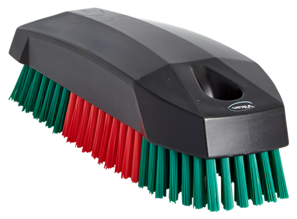 Vikan hand brush / nail brush, 120 mm, hard, black