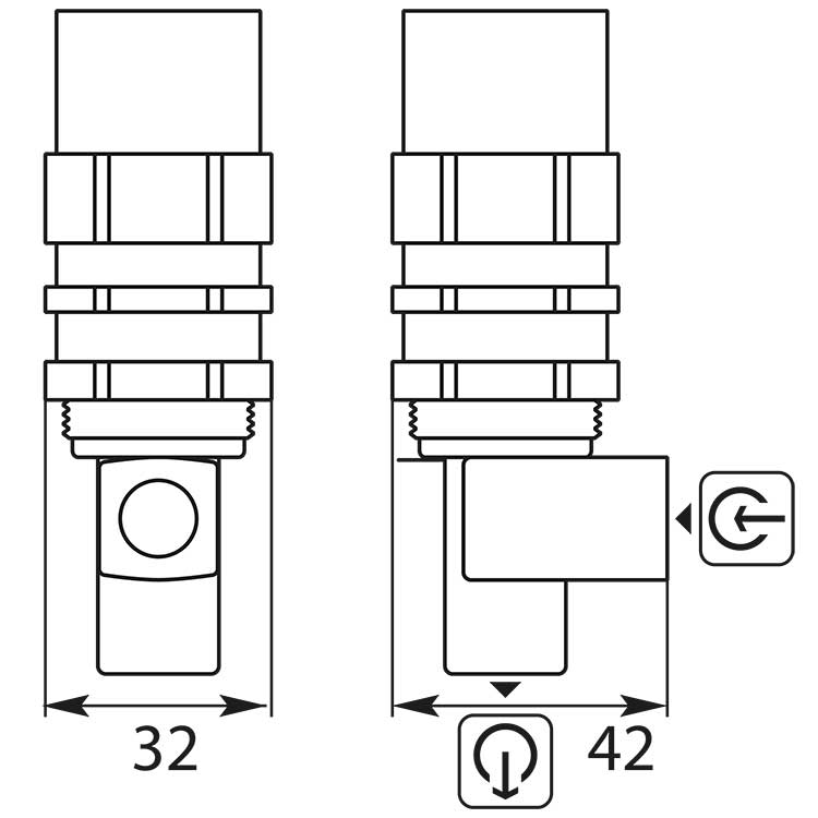 Pressure relief valve ST-230 250 bar M16x1.5AG