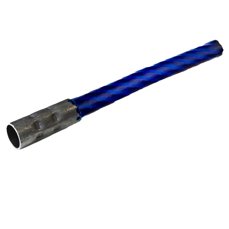 Wildkrautbürste Büschel Polyester "SideLock" Rubcut Basic 290 / 22 mm blau ummantelt