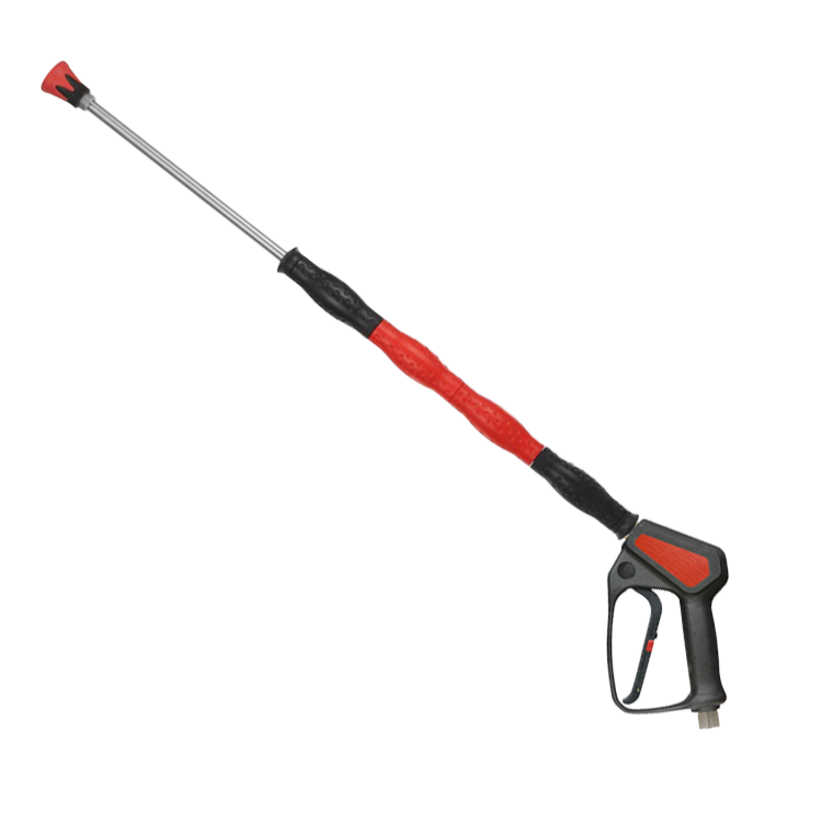 Hochdrucklanze easyturn rot/schwarz Edelstahl  mit ST-2600 Swivel konfigurierbar