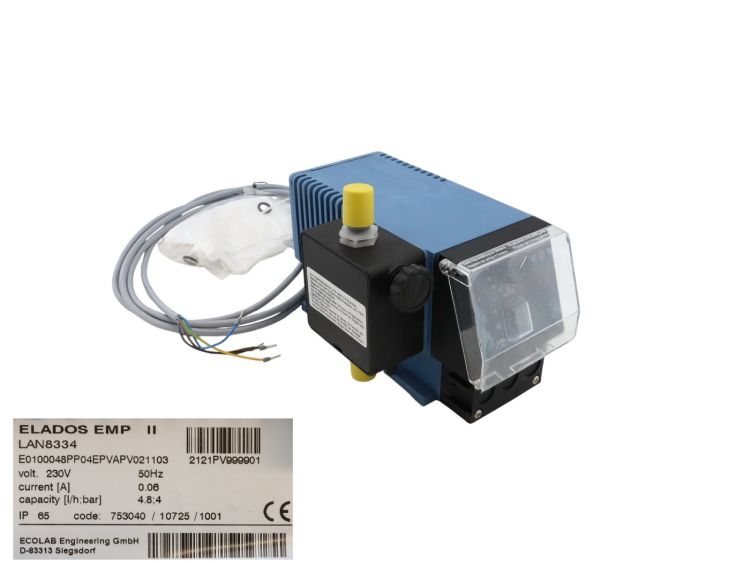 Dosierpumpe für Christ 24V mit Hubverstellung + Entlüftung (mit FKM-Dichtungen für saure Chemie