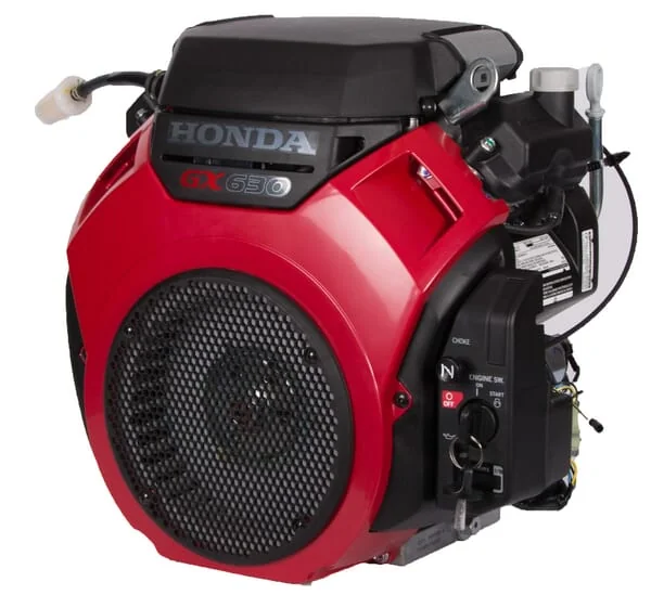 Honda GX630 petrol engine, 20.8 hp, 2-cylinder, with electric starter, bevel shaft