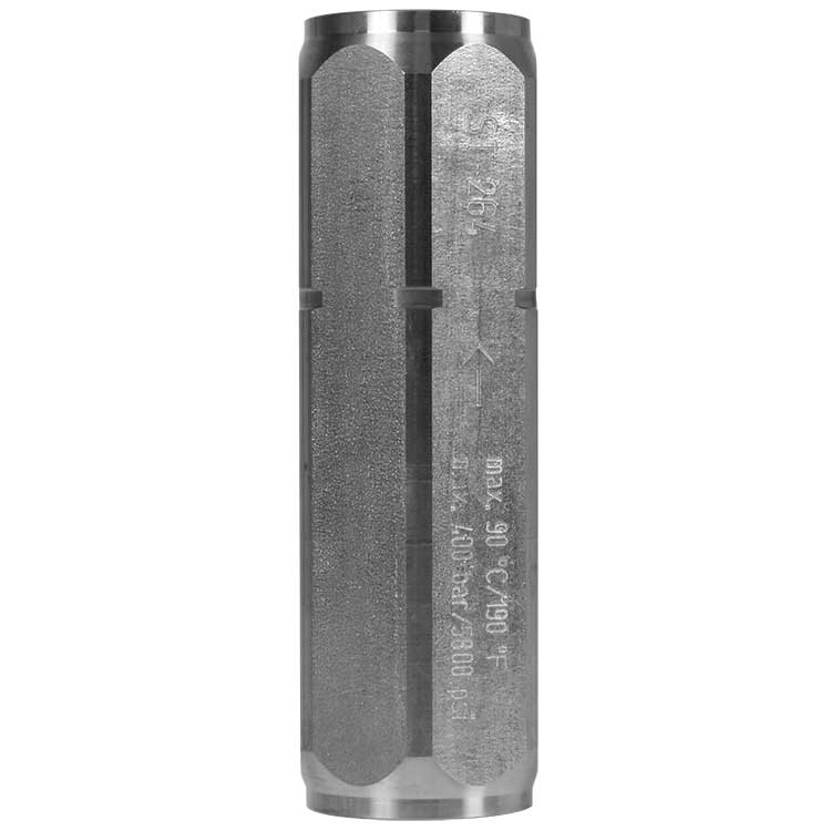 Clapet anti-retour haute pression 1/2" FF ST-264 Acier inoxydable