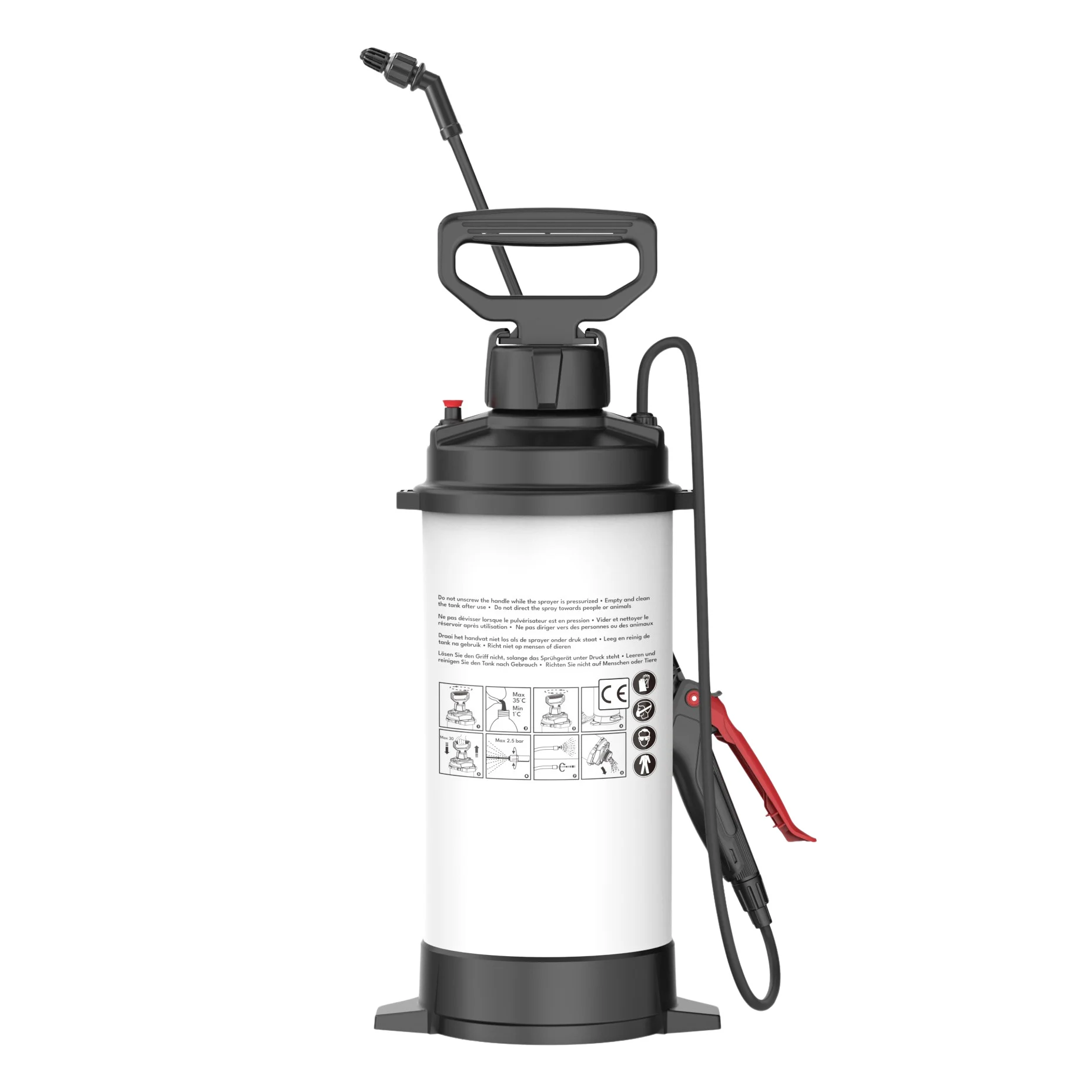 Säurebeständiges Sprühgerät Resist Ausführung 8 Liter VITON