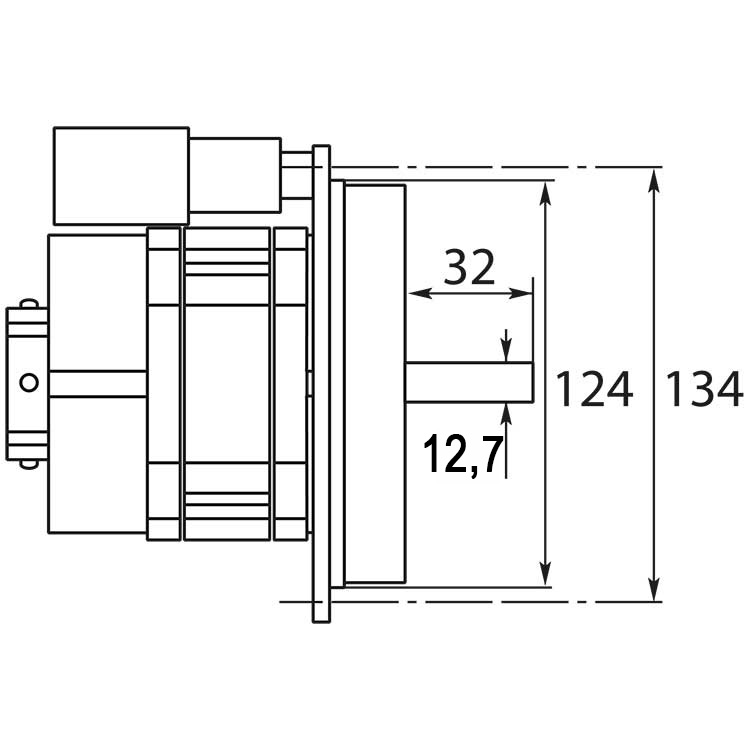 Burner motor 110 W 230 V 50 Hz F