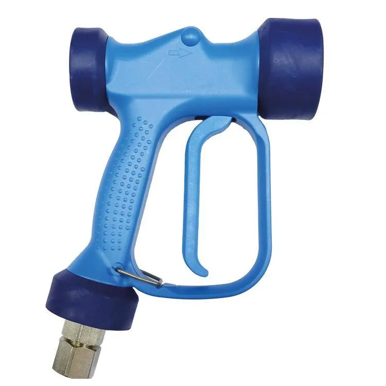 Pistolet basse pression RB65 - bleu - laiton - avec joint tournant - 24 Bar - 60 l/min - max 90°C - 1/2" FF