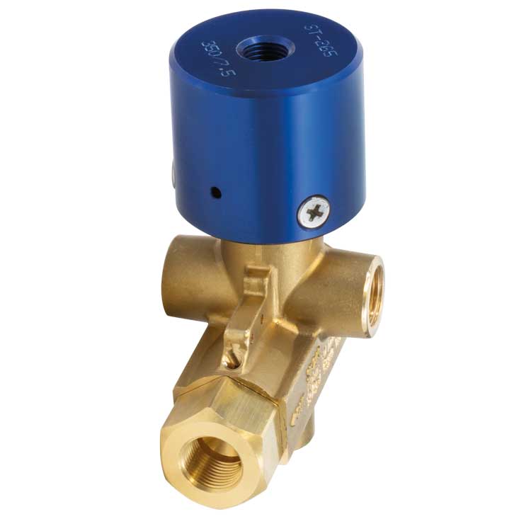 Umlaufventil für HD-Pumpen ST-265 350 BAR 80°C 50 L/MIN pneumatischer Antrieb