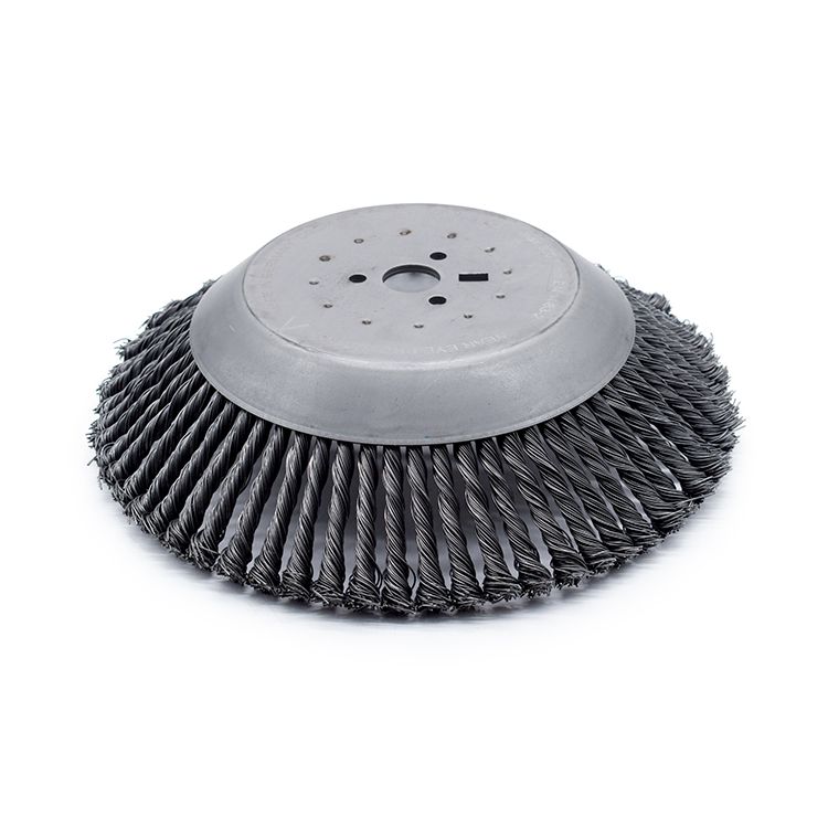 Brosse à herbes sauvages conique Sensitiv D=350mm alésage 30mm avec 64 tresses