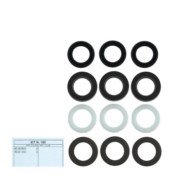 Interpump Kit 160 - Cuff set for 3 plungers Ø15mm - Series 63