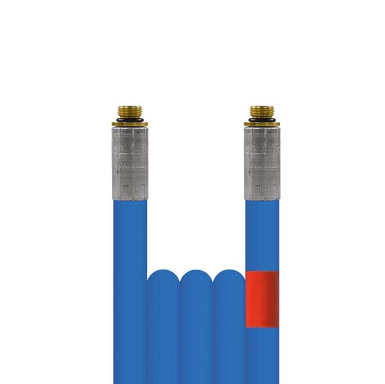 Hochdruck Rohrreinigungsschlauch blupur DN05 200 Bar  AG 1/8":AG 1/8" Länge wählbar