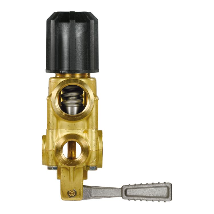 Régulateur de pression TIMAX - 100 bars - 200 l/min - max. 60 °C - entrée : 3/4" filetage femelle - sortie : 1/2" filetage femelle