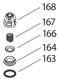 Jeu de soupapes d'origine CAT 5CP51xx 3 pièces