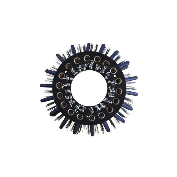 Wildkrautbesen "PlugLock 22-FL" Rubcut Basic 400 / 650 mm / 1 T / 2+1 R. / 18 Büschel Seil 22 mm, blau ummantelt / Fldr.