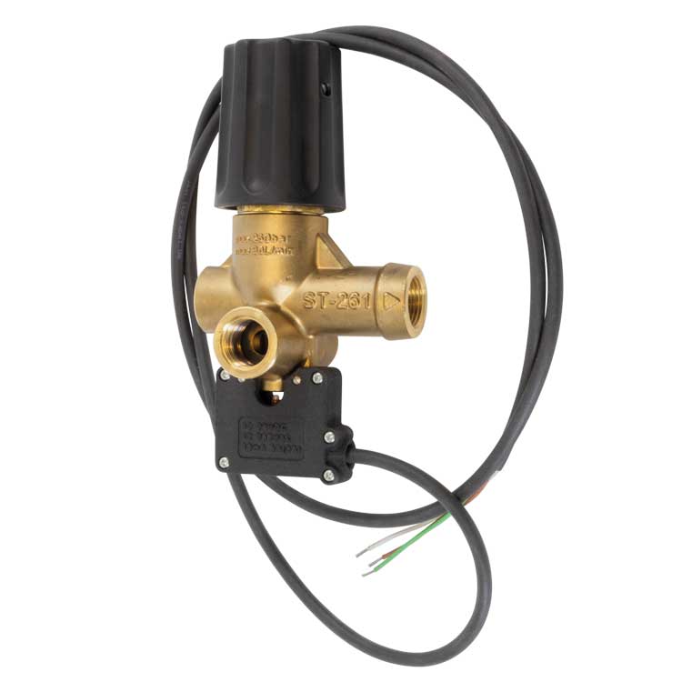 Recirculation valve ST-261.2 250 bar 80 °C 30 litres/min with switch
