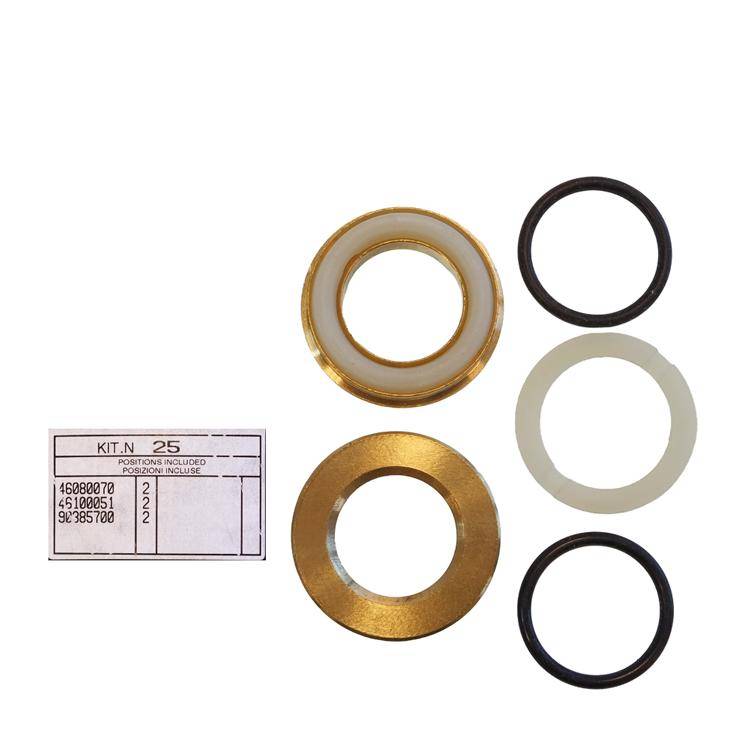Interpump Kit 25 - Set of brass rings + O-rings Ø22mm (3x)