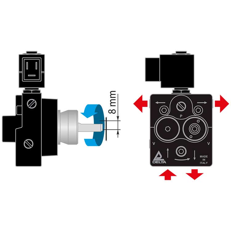 Pompe à huile DELTA gauche A1L2 24V