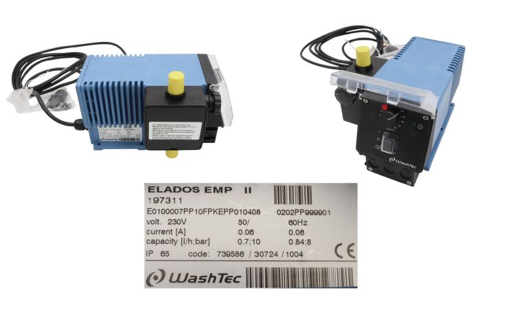 Pompe doseuse Ecolab FKM Viton 0,7 l/h 230 Volt 50/60 Hz EMP TYP E10.007 PP 10 FPG