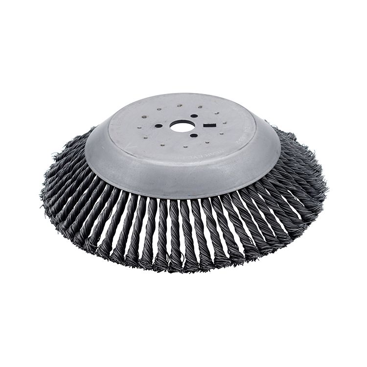 Brosse à herbes sauvages conique Sensitiv D=350mm alésage 30mm avec 64 tresses