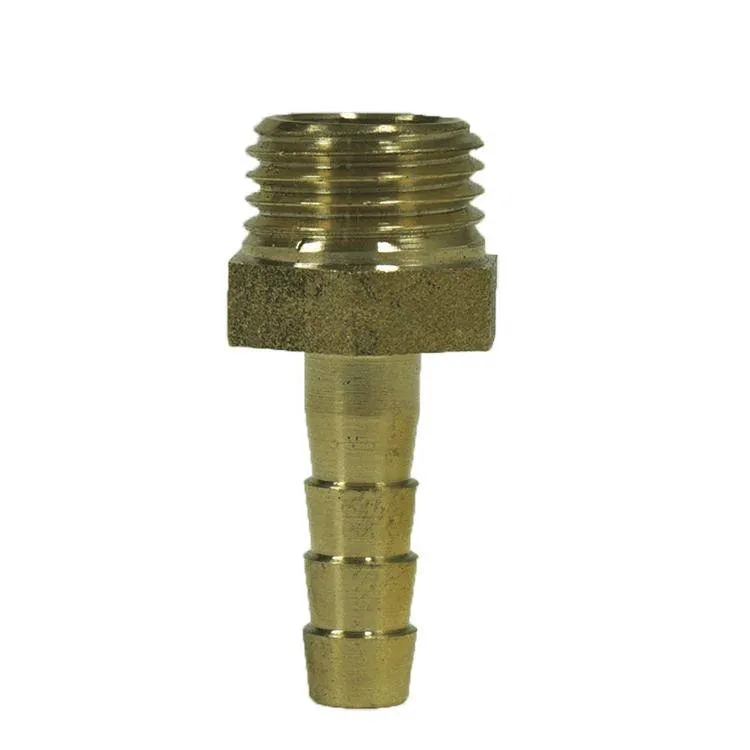 Brass hose nozzle - Ø6mm - 1/4" AG