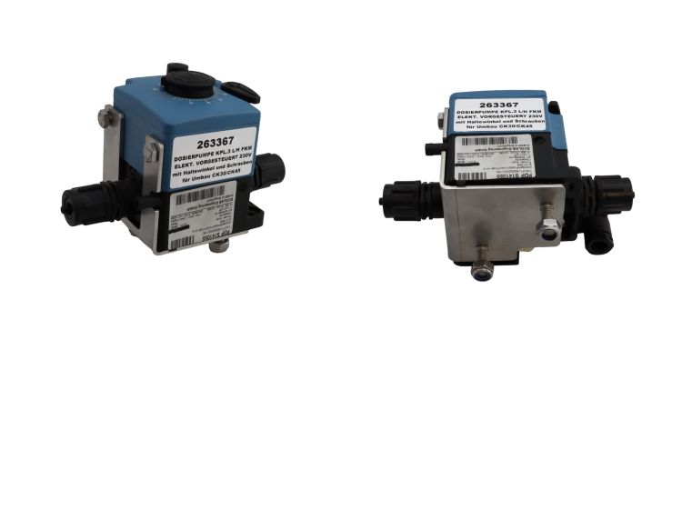 DOSIERPUMPE KPL.3 L/H FKM ELEKT. VORGESTEUERT 230V mit Haltewinkel und Schrauben für Umbau CK30/CK45
