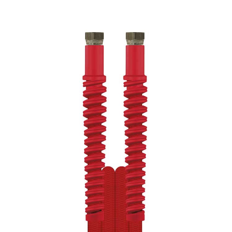 Flexible haute pression pour installations SB CARWASH COMFORT rouge DN6 DKR 1/4" longueur au choix