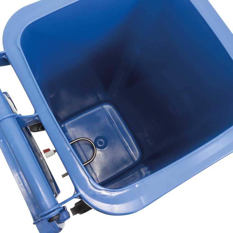 Copie de Tonneau de sablage 80 litres bleu avec aspiration #1