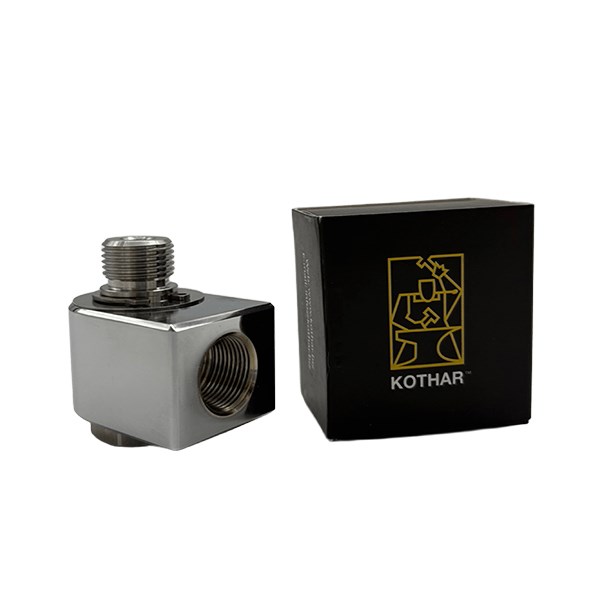 Drehgelenk 90° 1/4" IG - 1/4" AG KOTHAR INOX