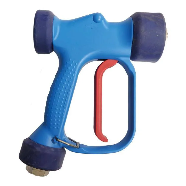 Pistolet basse pression RB65 - bleu - laiton - raccord de lance - 24 Bar - 100 l/min - max 90°C - 2 x 1/2