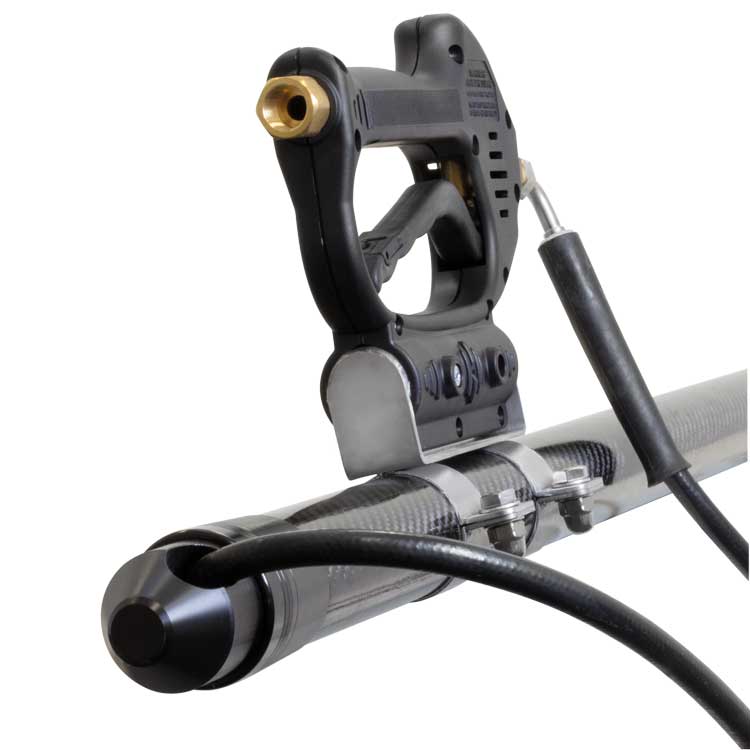 High-pressure carbon telescopic lance max. 275 bar 11.5 M. 3/8 "F swivel : 1/4 "F ST-602