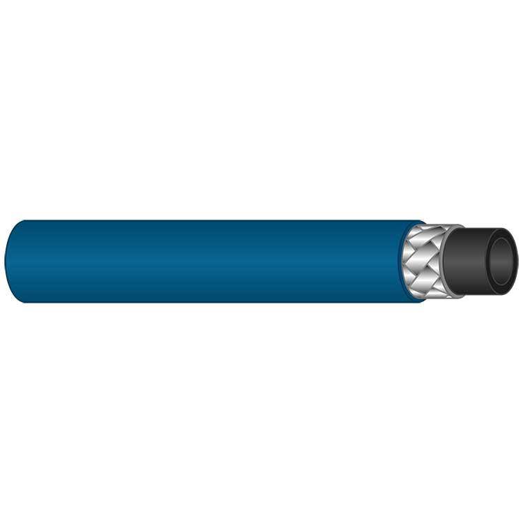 Hochdruckschlauch 1SN-06-250 Bar 150°C Blau gewickelt