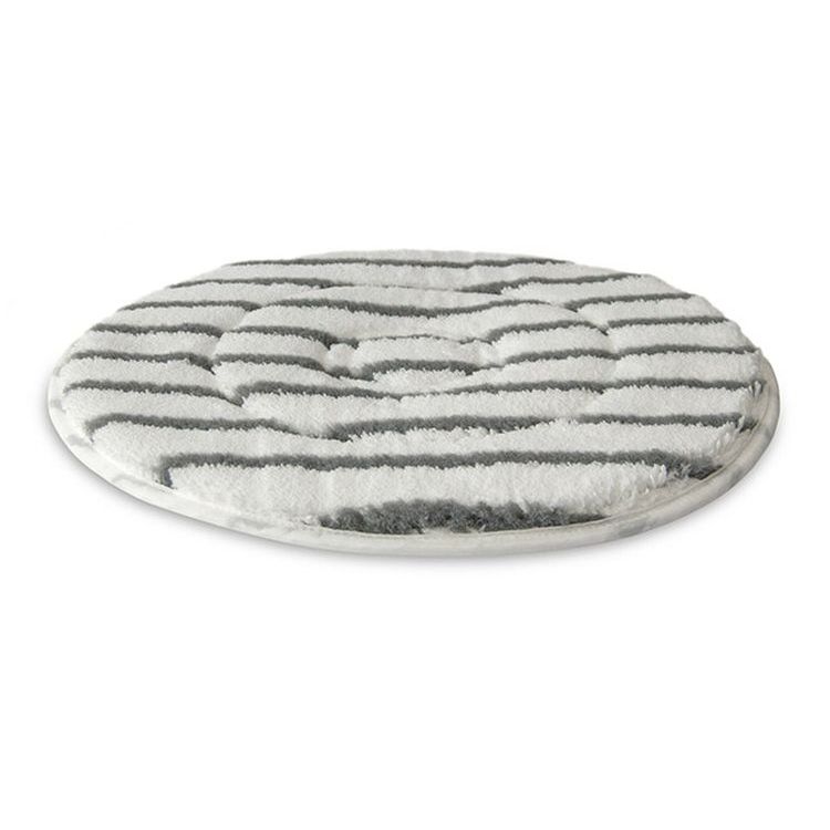 Microfaser-Pad weiß/grau 410 mm / 16 " Microfaser graue Streifen
