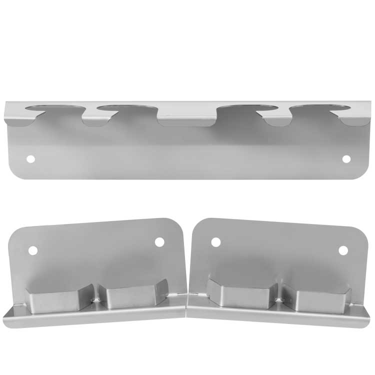 Lance holder stainless steel 2 pcs. for 4 jet pipes with screws