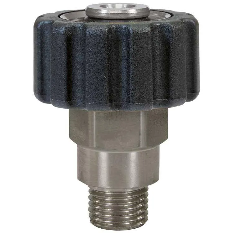 Raccord manuel M22:1/4" ou 3/8" AG Acier inoxydable