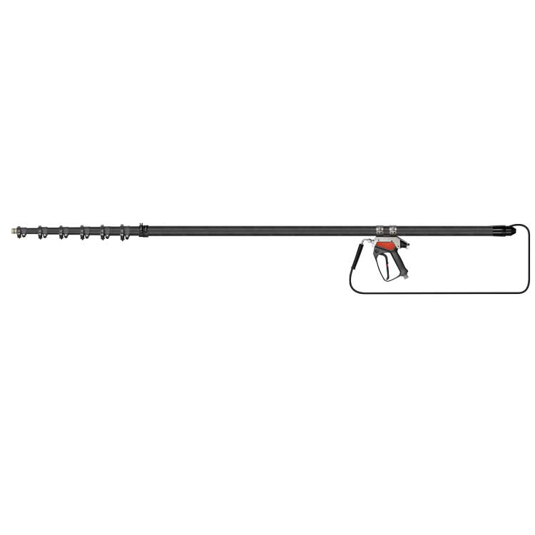 High-pressure carbon telescopic lance max. 300 bar 11.5 M. 3/8 "IG rotatable : 1/4 "IG