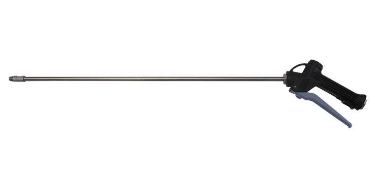 CP12 Chemie-Pistole - 1/4" IG - VA Lanze (580mm) - 25 Bar - Düse 65.030 und Muffe - L=760mm Hebel grau