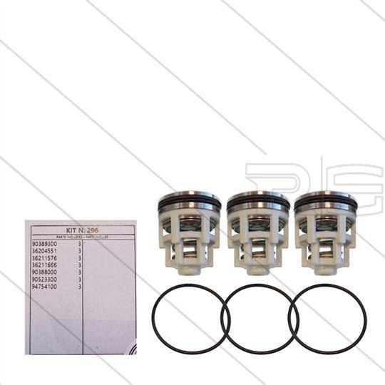 Interpump Kit 296 - Valve set (3x) - Series AB